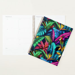 Agenda Aves Exóticas Sueños de la Jungla Patrón Superfici