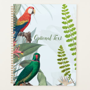 Agenda Aves tropicales loros y follaje