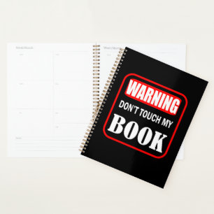 Agenda Aviso no toque mi libro