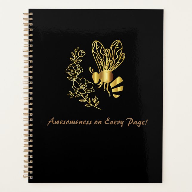 Agenda Awesomeness Bee and Flower Planner (Anverso)