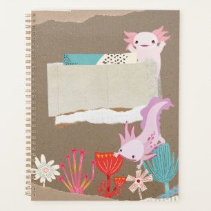 Agenda Axolotl bajo el agua para Axolotl Lovers 