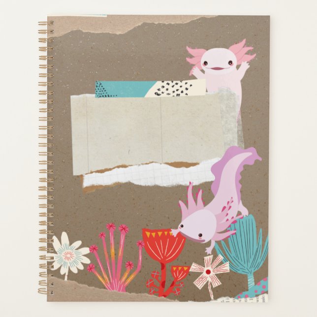 Agenda Axolotl bajo el agua para Axolotl Lovers  (Anverso)