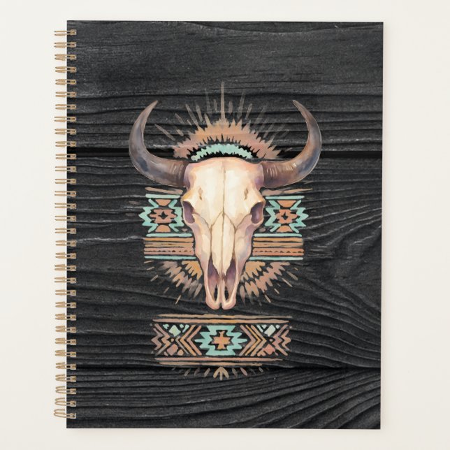 Agenda Aztec Boho Skull (Anverso)