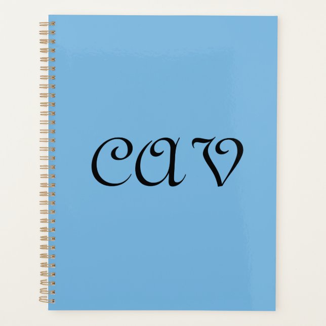 Agenda Azul de Aciano  (Anverso)