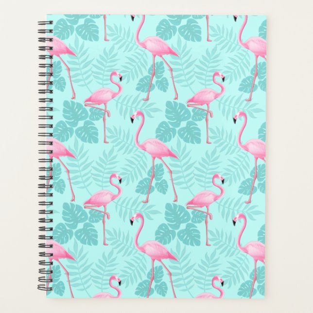 Agenda Azul Flamingo Vintage (Anverso)