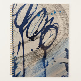 Agenda Azul gris beige abstracto