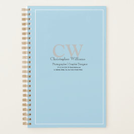 Agenda Azul Minimalista