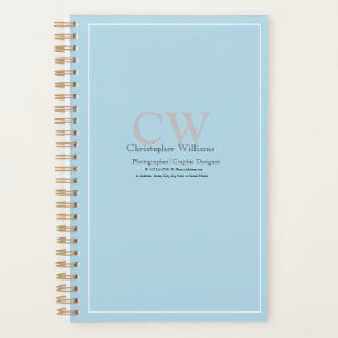 Agenda Azul Minimalista