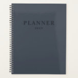 Agenda azul mudo, azul ceniza personalizado Planner<br><div class="desc">azul mudo,  personalizado azul ceniza Planner.</div>
