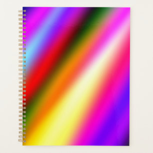 Agenda Azul rosa oscuro color de agua abstracto arcoiris