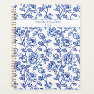 Agenda Azul y Blanco Chinoiserie Rosa