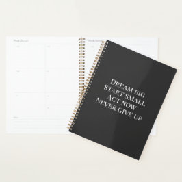 Agenda Azulejo de lona de cita motivacional personalizada