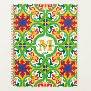 Agenda 💛 🧡 💚 Azulejos, estampado decorativo, texto per
