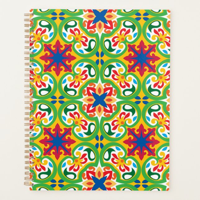 Agenda 💛 🧡 💚 Azulejos, muy decorativos, (Anverso)