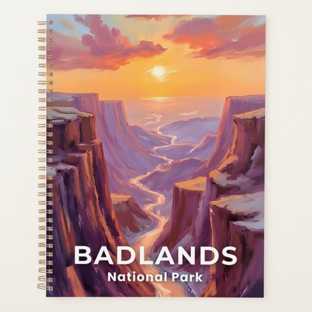 Agenda Badlands National Park South Dakota Painting (Anverso)