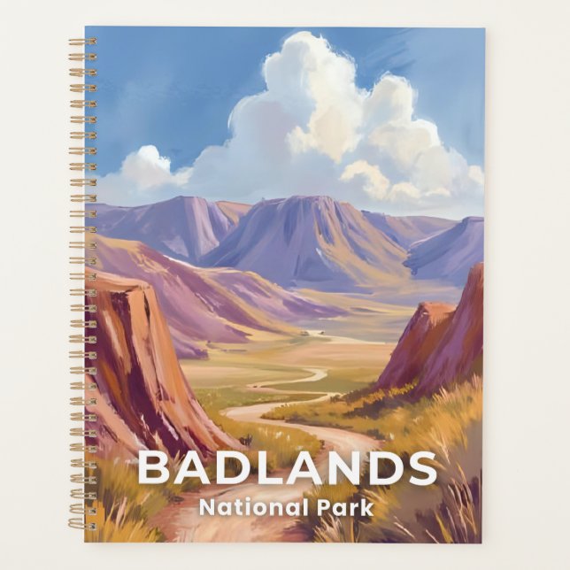 Agenda Badlands National Park South Dakota Travel Art (Anverso)