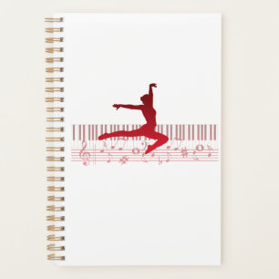 Agenda Bailarín de ballet en un teclado       