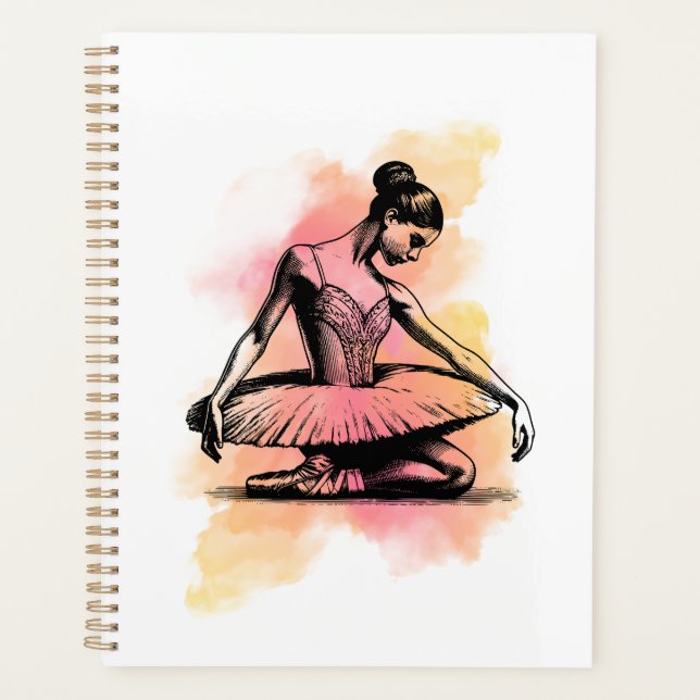 Agenda Bailarina bailando en color  (Anverso)