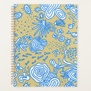 Agenda Bajo el azul amarillo marino
