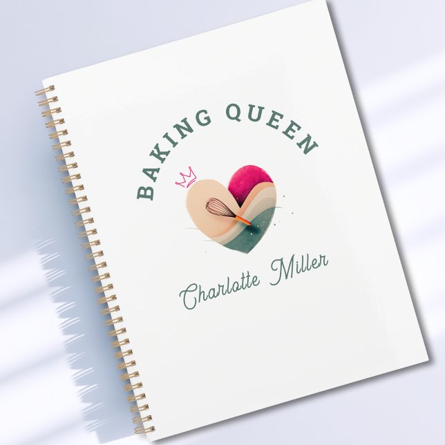Agenda Baking Queen - Heart - Custom (Baking Queen or King- Rainbow- Custom Planner)
