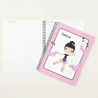 Agenda Ballerina 6 Cute Dance Chica Planner