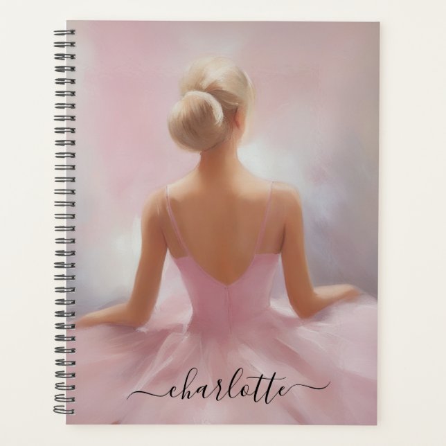Agenda Ballerina pintada de rosa (Anverso)