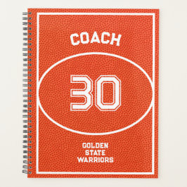 Agenda Baloncesto Personalizado Textura Naranja
