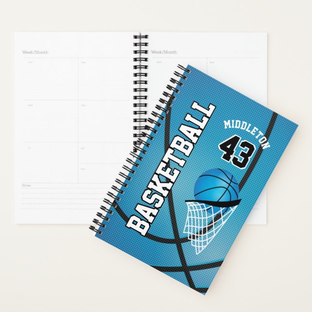 Agenda Baloncesto personalizar - Azul (Demostración)