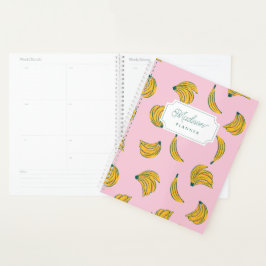 Agenda Bananas Guay en rosa con monograma