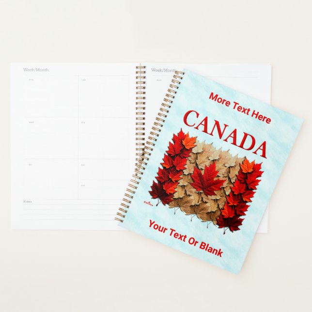 Agenda Bandera canadiense de la hoja de arce de otoño (Demostración)