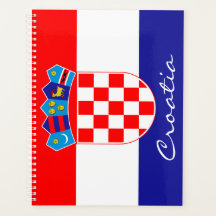 Bandera croata con texto Personalizado