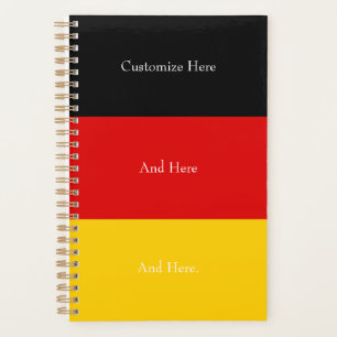 Agenda Bandera de Alemania Colores Oro Rojo Negro Persona