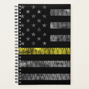 Agenda Bandera de la línea amarilla delgada de Dispatche