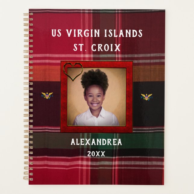 Agenda Bandera de las Islas Vírgenes Estadounidenses Foto (Anverso)