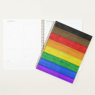 Agenda Bandera de orgullo gay inclusiva de SlipperyJoe's