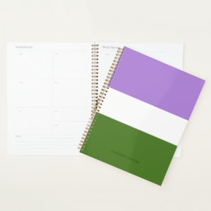 Agenda Bandera de orgullo genderqueer de SlipperyJoe lava