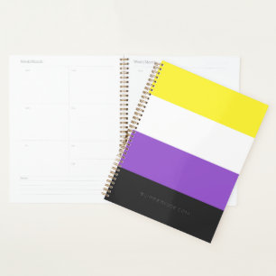 Agenda Bandera de orgullo no binario de SlipperyJoe's ama