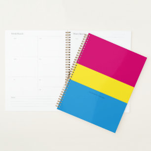 Agenda bandera de orgullo pansexual SlipperyJoe rosa ámba