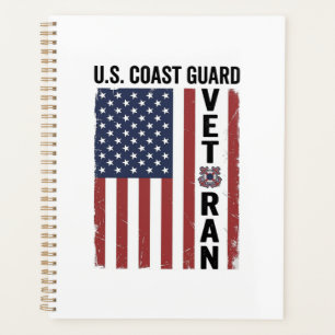 Agenda Bandera de veterano de la Guardia Costera Diseño v