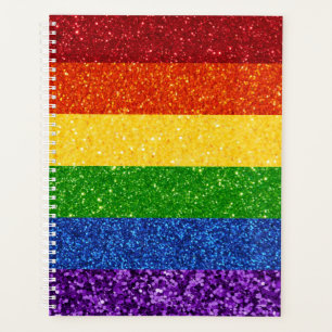 Agenda Bandera del orgullo gay Purpurina LGBT