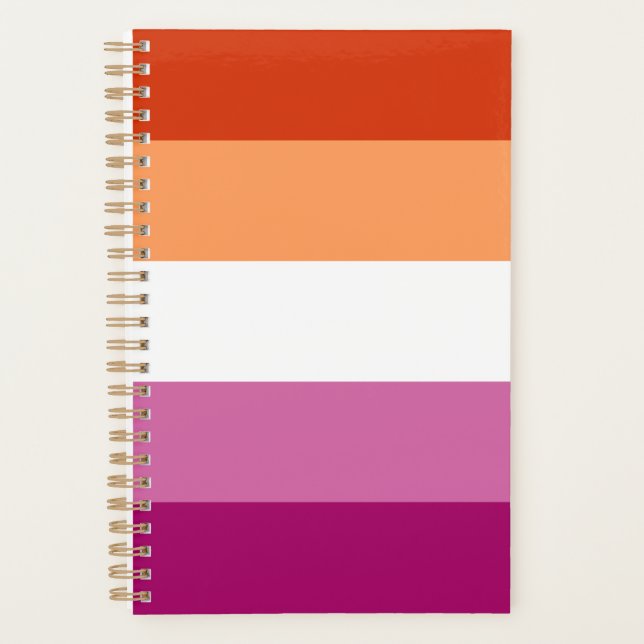 Agenda Bandera del Orgullo Lesbiano (Anverso)