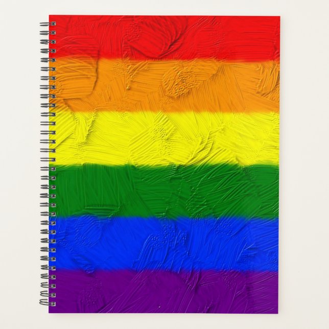 Agenda Bandera del Orgullo Pintado (Anverso)