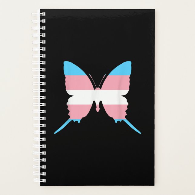 Agenda Bandera del Orgullo Transgénero de Mariposa Transg (Anverso)