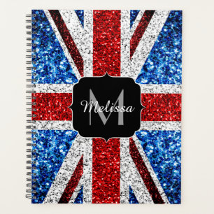 Agenda Bandera del Reino Unido azul rojo brillante purpur