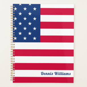 Agenda Bandera estadounidense/estadounidense Personaliz
