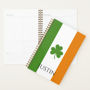 Agenda Bandera irlandesa de San Patricio con Shamrock P