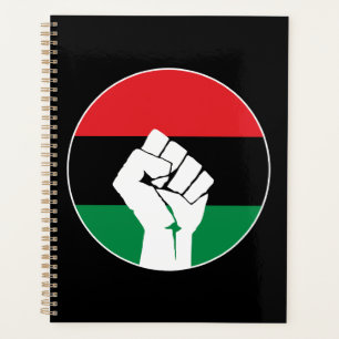 Agenda bandera panafricana Puño, historia negra afroameri