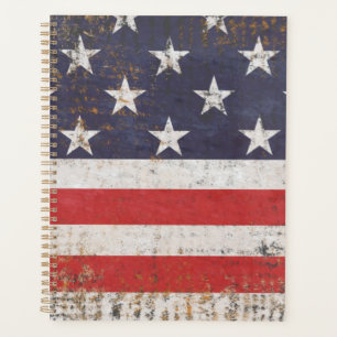 Agenda Bandera Patriótica Grunge Americana