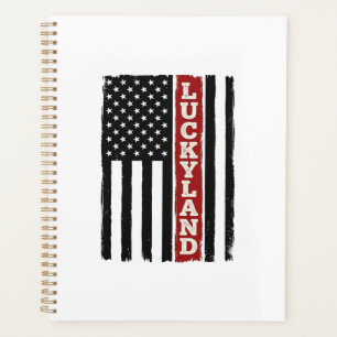 Agenda Bandera Patriótica Vertical Vintage Luckyland