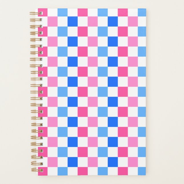 Agenda Barbie goes to the ocean checkerboard pattern (Anverso)